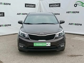 2016 Kia Rio III Рестайлинг, коричневый, 1016600 рублей, вид 2
