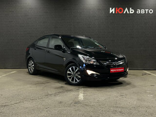 2015 Hyundai Solaris I Рестайлинг, чёрный, 1299000 рублей, вид 3