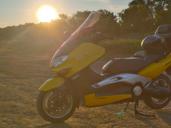 2001 Yamaha TMAX, жёлтый, 280000 рублей - вид 5