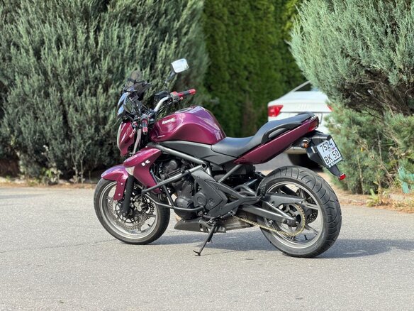 2006 Kawasaki ER-6N, фиолетовый, 350000 рублей - вид 6
