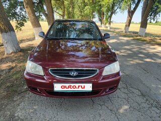 2008 Hyundai Accent ТагАЗ II, красный, 410000 рублей, вид 1
