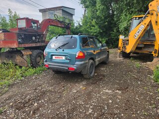2001 Hyundai Santa Fe I, зелёный, 350000 рублей, вид 3