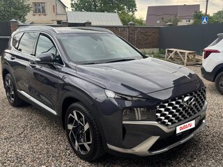 2021 Hyundai Santa Fe IV Рестайлинг, синий, 3190000 рублей, вид 4