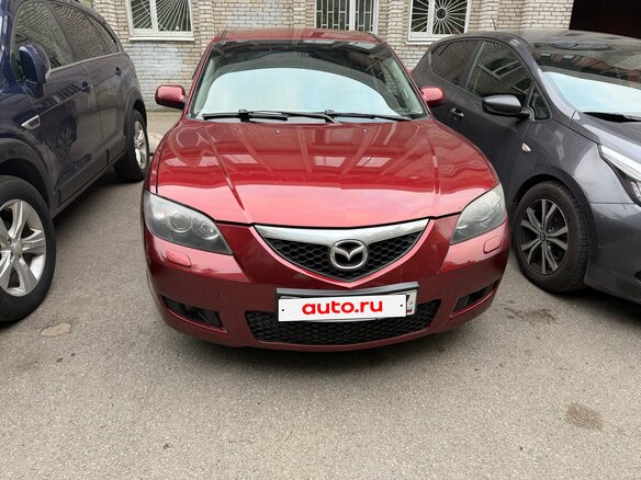 2008 Mazda 3 I (BK) Рестайлинг, красный - вид 2