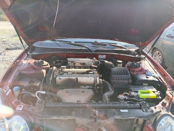2005 Hyundai Sonata ТагАЗ IV (EF) Рестайлинг, красный, 250000 рублей - вид 6