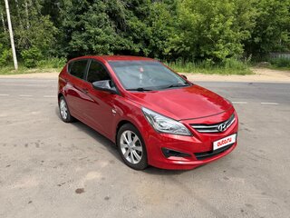2014 Hyundai Solaris I Рестайлинг, красный, 870000 рублей, вид 4