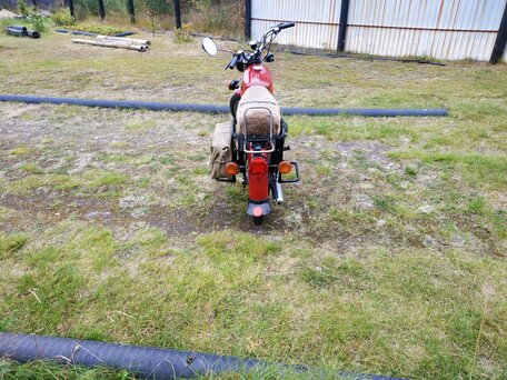 1978 Simson S51, пурпурный, 130000 рублей, вид 4