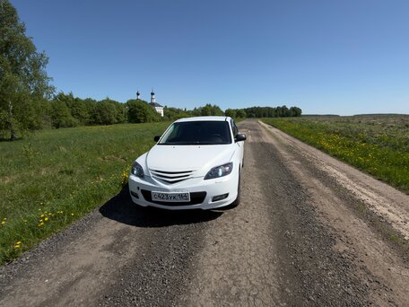 2008 Mazda 3 I (BK) Рестайлинг, белый, 550000 рублей, вид 1