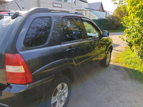 2008 Kia Sportage II, серый, 850000 рублей - вид 3