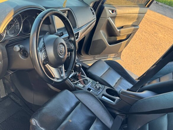 2017 Mazda CX-5 I Рестайлинг, синий, 1730000 рублей - вид 5