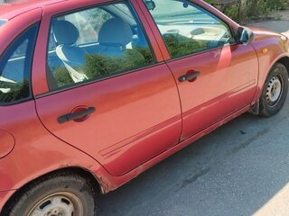2006 Lada (ВАЗ) Kalina I, красный, 110000 рублей, вид 2