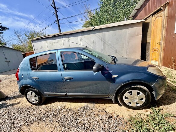 2012 Renault Sandero I, синий, 470000 рублей - вид 1
