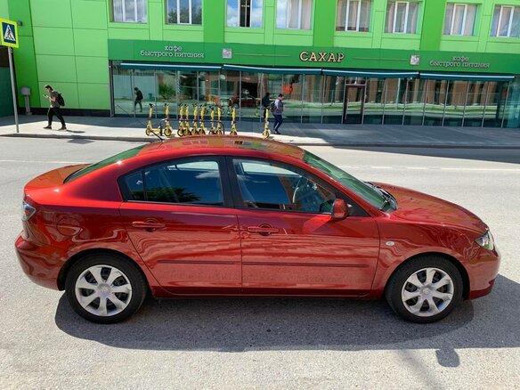2008 Mazda 3 I (BK) Рестайлинг, красный - вид 5