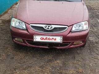 2007 Hyundai Accent ТагАЗ II, красный, 420000 рублей, вид 1