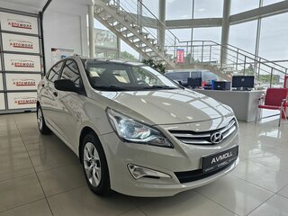 2015 Hyundai Solaris I Рестайлинг, бежевый, 1245000 рублей, вид 3