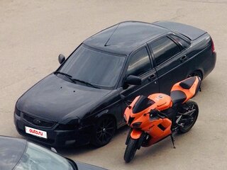 2011 Lada (ВАЗ) Priora I, чёрный, 300000 рублей, вид 1