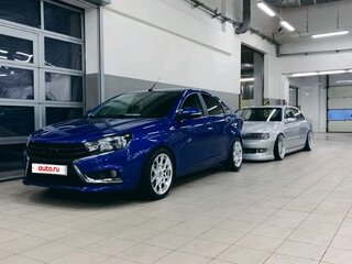2021 Lada (ВАЗ) Vesta I, синий, 1111111 рублей, вид 4