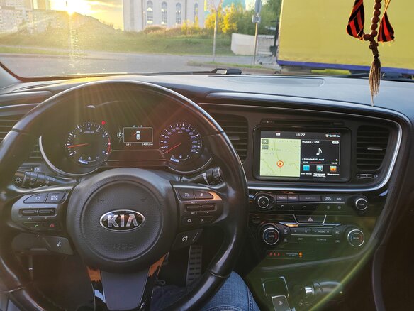 2014 Kia Optima III Рестайлинг, чёрный, 1520000 рублей - вид 6