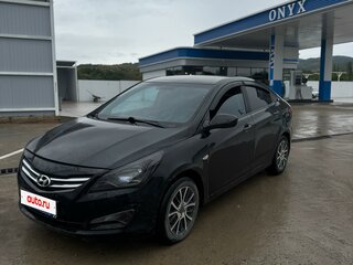 2014 Hyundai Solaris I Рестайлинг, чёрный, 670000 рублей, вид 1