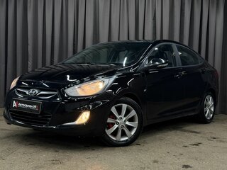 2011 Hyundai Solaris I, чёрный, 499777 рублей, вид 1