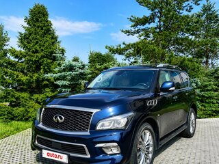 2015 Infiniti QX80 I Рестайлинг, синий, 3150000 рублей, вид 1