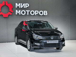 2015 Volkswagen Polo V Рестайлинг, чёрный, 940000 рублей, вид 3