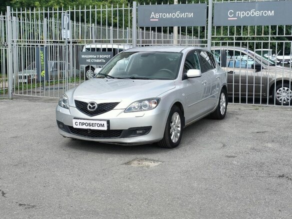 2007 Mazda 3 I (BK) Рестайлинг, серебристый, 535000 рублей