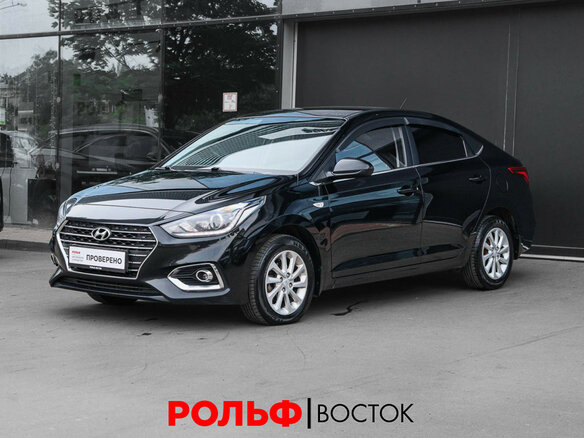 2018 Hyundai Solaris II, чёрный