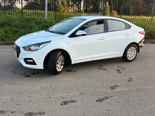 2018 Hyundai Solaris II, белый, 790000 рублей, вид 2