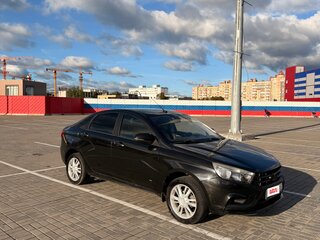 2016 Lada (ВАЗ) Vesta I, чёрный, 740000 рублей, вид 2