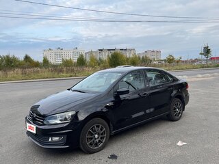 2017 Volkswagen Polo V Рестайлинг, чёрный, 1140000 рублей, вид 1