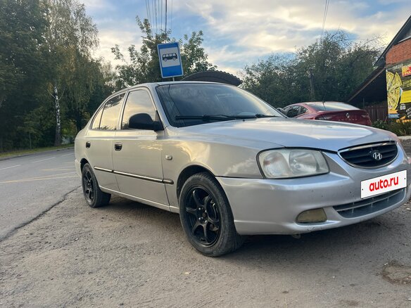 2003 Hyundai Accent II, серебристый, 270000 рублей - вид 3
