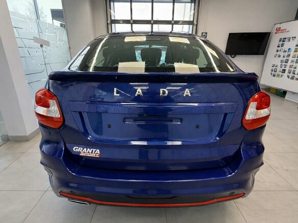 2025 Lada (ВАЗ) Granta Sport I Рестайлинг, синий, 1669000 рублей - вид 4