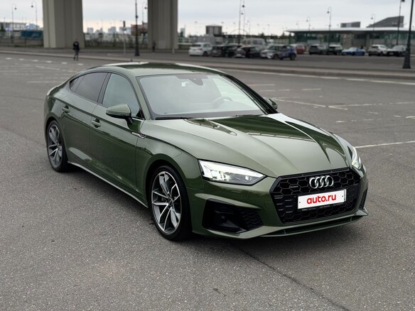2021 Audi A5 Sportback 45 TFSI II (F5) Рестайлинг, зелёный, 4450000 рублей - вид 3