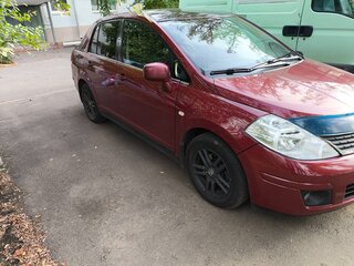 2008 Nissan Tiida I, красный, 580000 рублей, вид 3