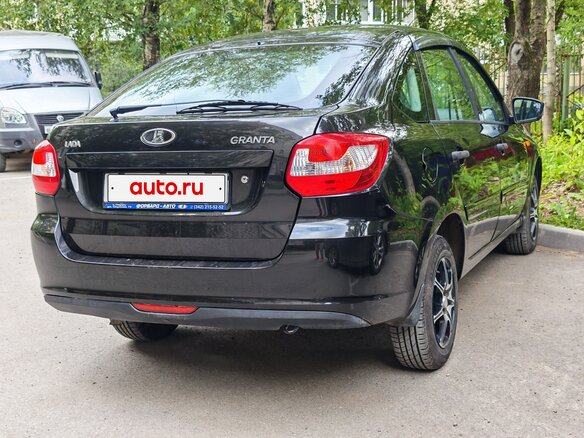 2014 Lada (ВАЗ) Granta I, чёрный, 325000 рублей - вид 4