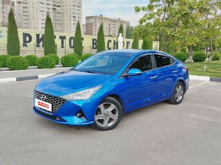 2020 Hyundai Solaris II Рестайлинг, синий, 1950000 рублей, вид 1