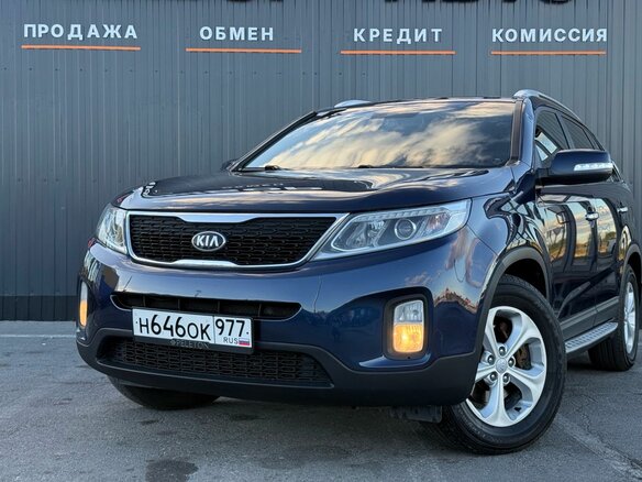 2013 Kia Sorento II Рестайлинг, синий, 1829000 рублей - вид 6