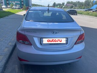 2016 Hyundai Solaris I Рестайлинг, серебристый, 955000 рублей, вид 5