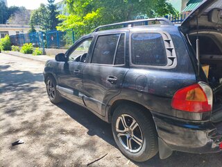2001 Hyundai Santa Fe I, чёрный, 500000 рублей, вид 4