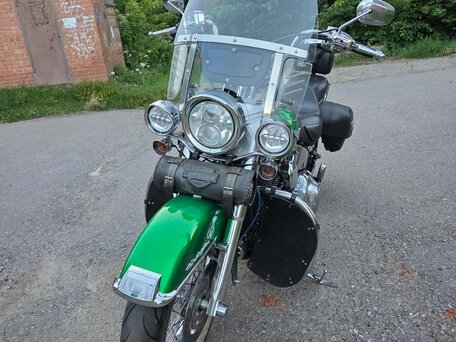 2007 Harley-Davidson Softail Deluxe, зелёный, 785000 рублей, вид 3