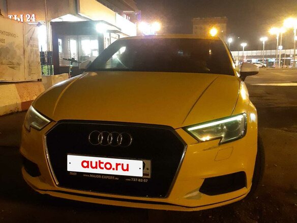 2018 Audi A3 III (8V) Рестайлинг, жёлтый, 1420000 рублей