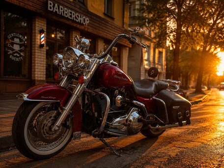 2008 Harley-Davidson Road King, красный, 999999 рублей, вид 2