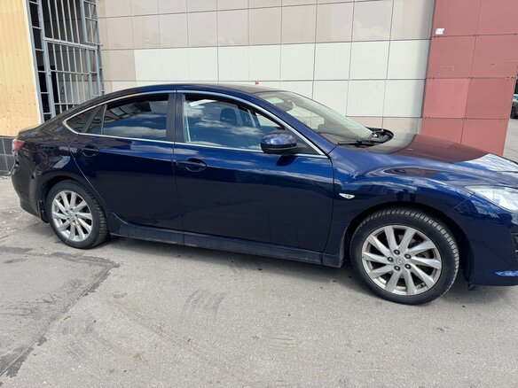 2012 Mazda 6 II (GH) Рестайлинг, синий, 1230000 рублей - вид 6