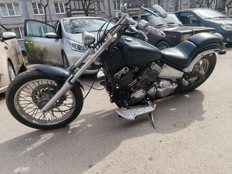 2001 Yamaha XVS400 Drag Star, чёрный, 320000 рублей, вид 4