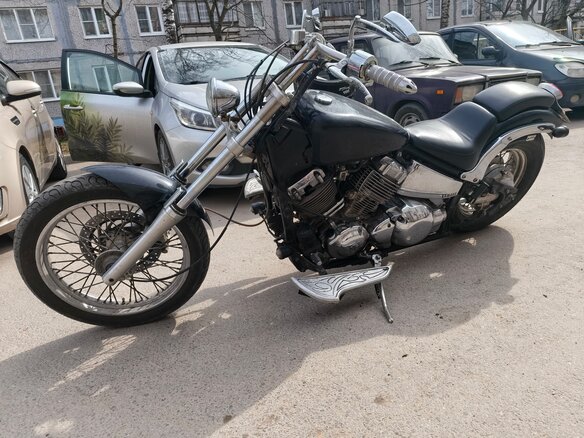 2001 Yamaha XVS400 Drag Star, чёрный, 320000 рублей - вид 3