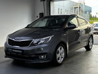2016 Kia Rio III Рестайлинг, серый, 960000 рублей, вид 1