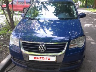 2007 Volkswagen Touran I Рестайлинг, синий, 370000 рублей, вид 1