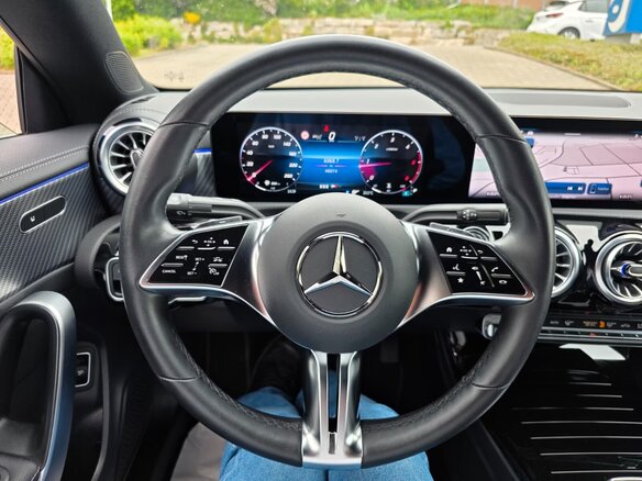 2024 Mercedes-Benz CLA 200 d II (C118, X118) Рестайлинг, синий - вид 6