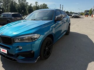 2019 BMW X6 30d II (F16), голубой, 4600000 рублей, вид 1